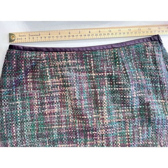 Apostrophe Wool Plaid Skirt Size 8 Wool Blend - Good Condition Vintage - Picture 3 of 7